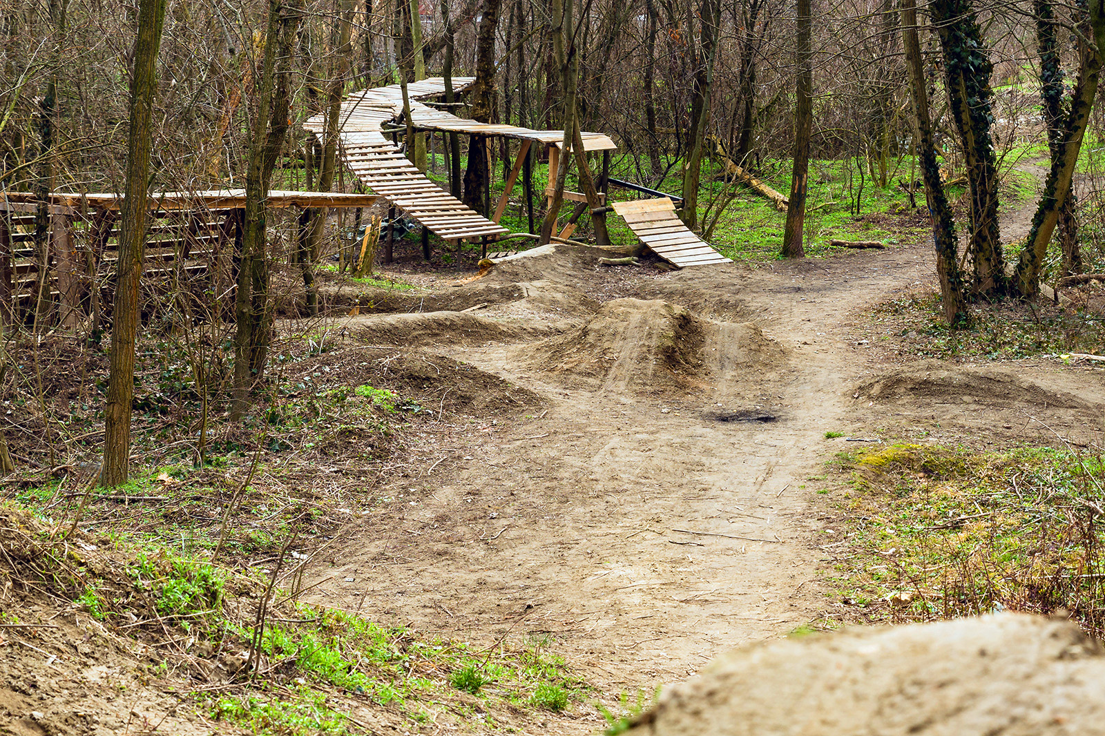 Bike park for trail and enduro bike in Bratislava vrakuna.